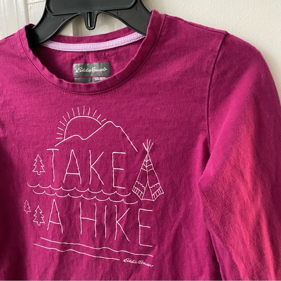 Eddie Bauer Take a Hike long sleeve T-Shirt in Size M (10/12) - Picture 4 of 4
